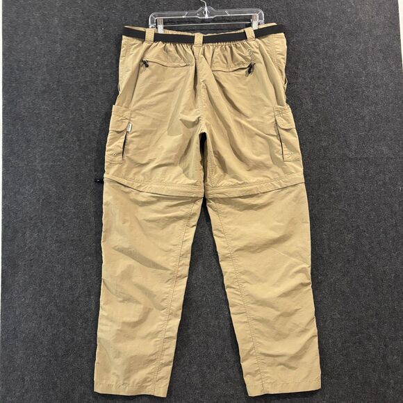 Magellan Outdoors Convertible Pants Men's XL Khaki Zip Off Cargo Fishing Hiking - Picture 3 of 12